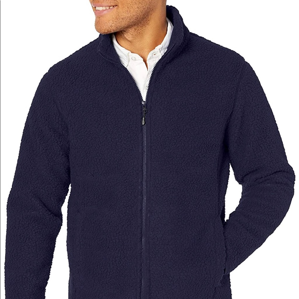 Mens Amazon Essentials Sherpa Jacket Sz Small